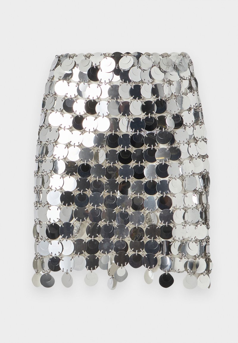 Rabanne Minirok zilverkleurig