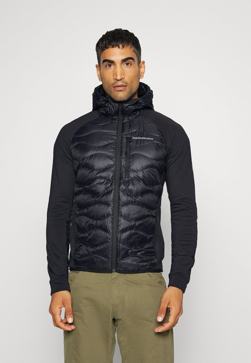 Peak Performance HELIUM HYBRID HOOD - Down jacket - black - Zalando.co.uk