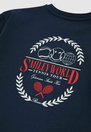 Reiss REISS SMILEYWORLD | REISS OVERSIZE T-SHIRT - T-shirt med print - navy