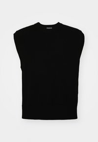 ISAK VEST - Striktrøje - black dark