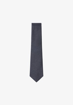 Hackett London MICRO FLEUR DE LIS - Cravatta - dark denim blue
