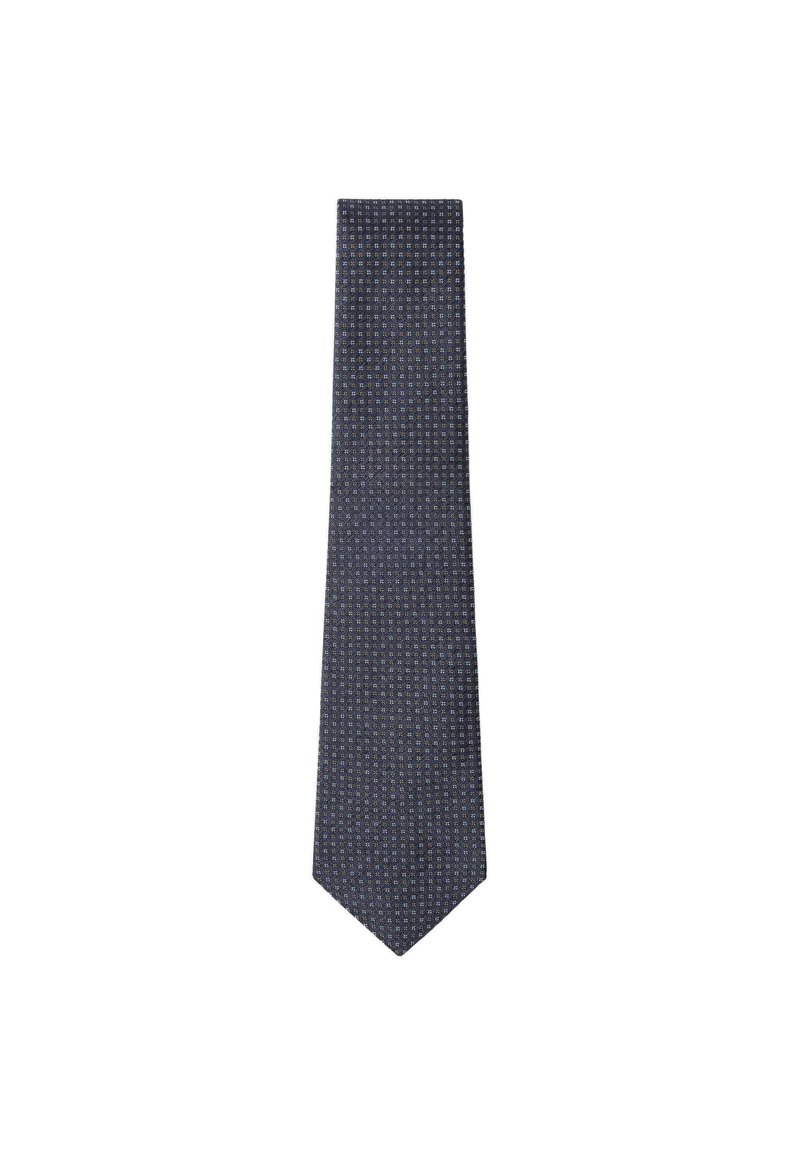 Hackett London MICRO FLEUR DE LIS - Cravatta - dark denim blue