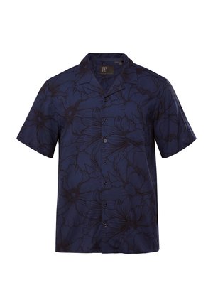 JP1880, SHIRT, SHORT SLEEVE, ALL-OVER PRINT, CUBA COLLAR - Camisa - marine