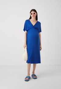 ONLY MATERNITY OLMAMAZE ALL IN ONE NURSING DRESS - Obleka iz džersija - mazarine blue