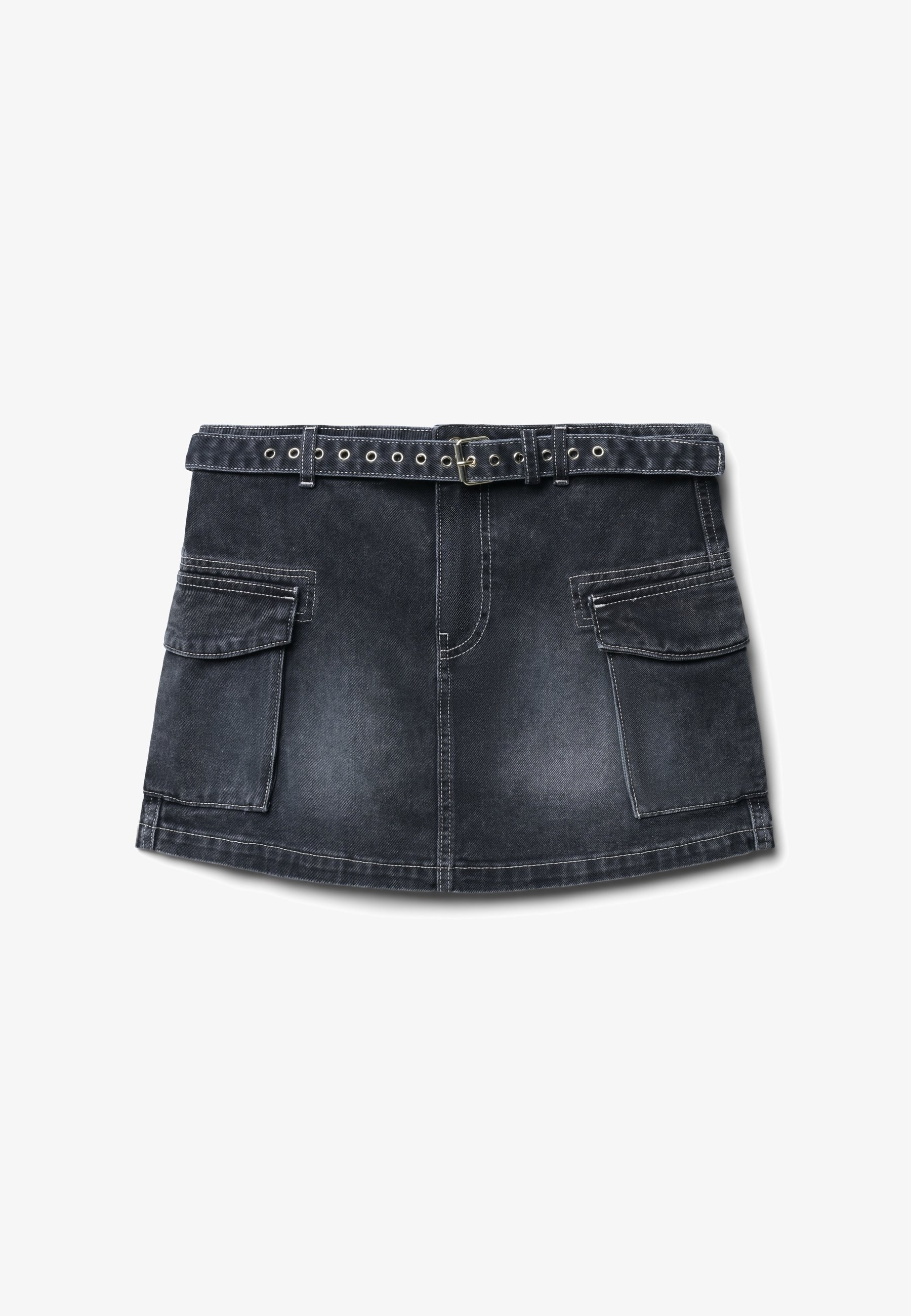 Calliope Gonna a campana nero denim