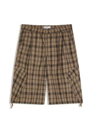 CHECK - BERMUDA - Shorts - beige