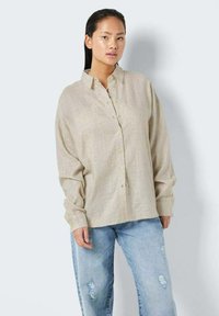 Noisy May LOOSE FIT - Gombos blúz - natural