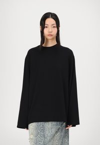 Weekday OVERSIZED LONG SLEEVE - Langærmet T-shirt - black