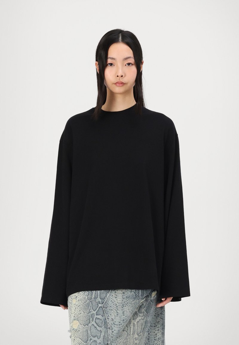 Weekday OVERSIZED LONG SLEEVE - Langærmet T-shirt - black