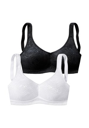 2 PACK - Reggiseno - schwarz  weiß