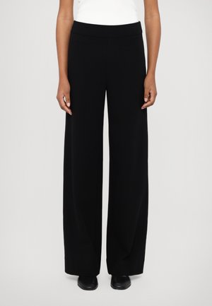 rag & bone IRINA PONTE WIDE LEG PANT - Trousers - black