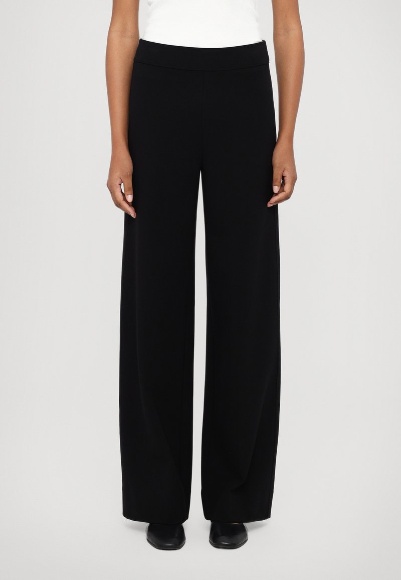 rag & bone IRINA PONTE WIDE LEG PANT - Trousers - black