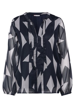 GEMUSTERTE - Blus - blau