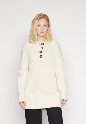 NA-KD OVERSIZED BUTTON DETAIL - Πουλόβερ - cream