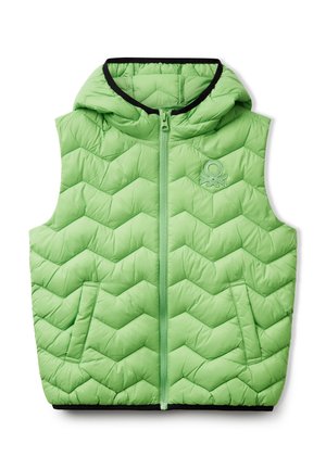 PADDED WITH HOOD - Waistcoat - green