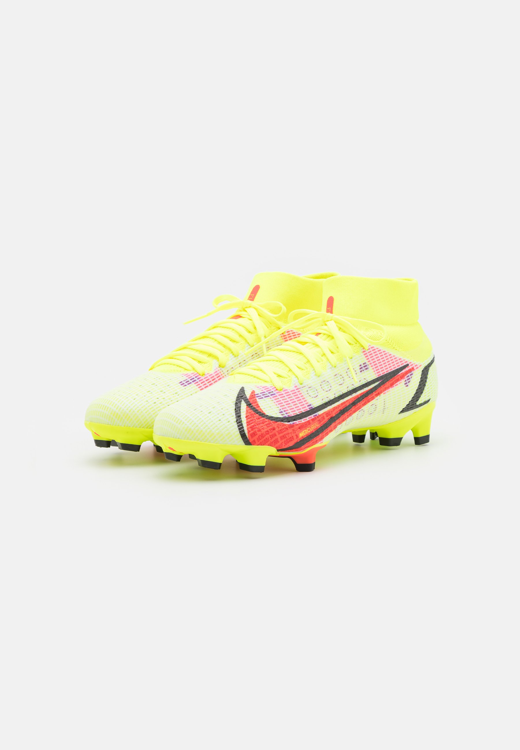 Nike Performance MERCURIAL 8 PRO FG - Voetbalschoenen met kunststof noppen  - volt/bright crimson/black/neongeel - Zalando.be
