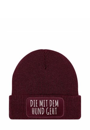 Beanie - bordeauxrot