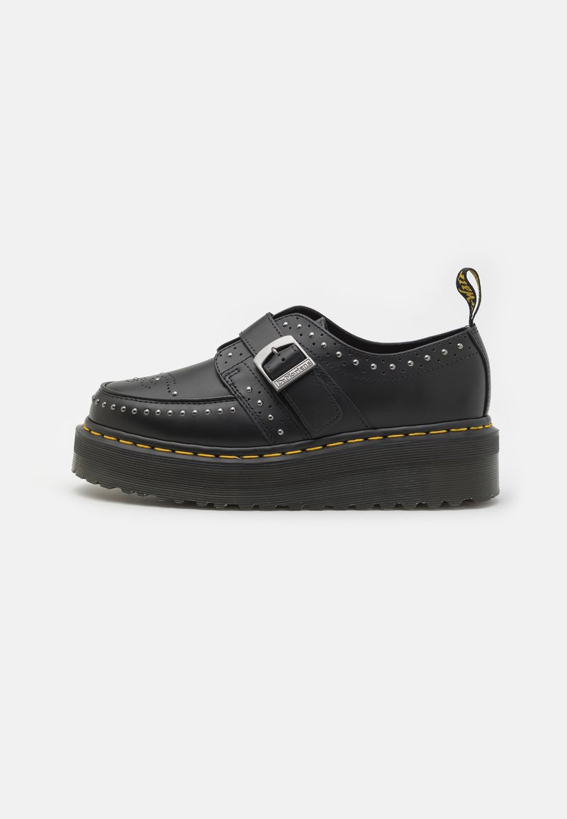 Dr. Martens RAMSEY QUAD MONK UNISEX - Slipper - black smooth