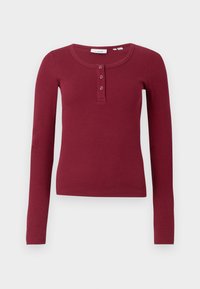 JXFATIMA BUTTON - Μπλούζα με μακριά μανίκια - cabernet