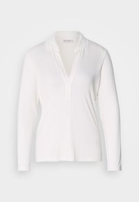 BLOUSE LONG SLEEVE POLO COLLAR - Top dugih rukava - offwhite
