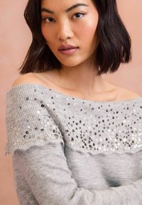 Love & Roses OFF THE SHOULDER - Džemper - grey