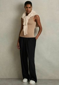 Reiss PETITE FIT - EDEN ELASTICATED WAIST WIDE - Pantaloni - black