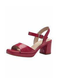 Tamaris Comfort - Páskové sandály  - fuxia patent