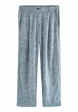BLEND WIDE LEG - Tygbyxor - blue
