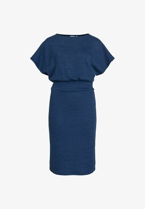 VILA, MAXIKLEID VIRAFFI KURZÄRMELIGES - Robe fourreau - navy blazer