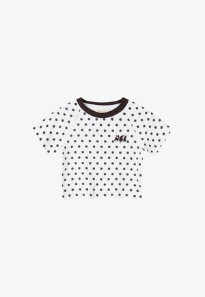 Another Cotton Lab, ANOTHER DOT CROP TOP - Μπλουζάκι με στάμπα - black white dots