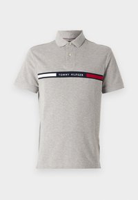 CHEST INSERT - Bluză polo - light grey heather