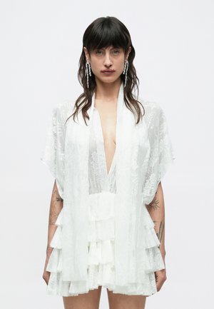 LAUREN MINI DRESS BOW - Cocktail φόρεμα / Φόρεμα για πάρτι - snow white