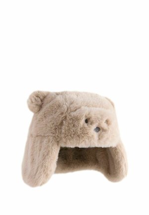 Next TRAPPER - Čiapka - beige faux fur bear faced