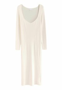 MATERNITY - Gebreide jurk - white