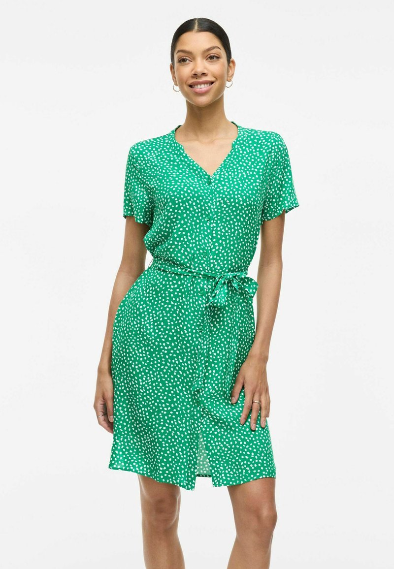VILA KURZ - Abito a camicia - jelly bean