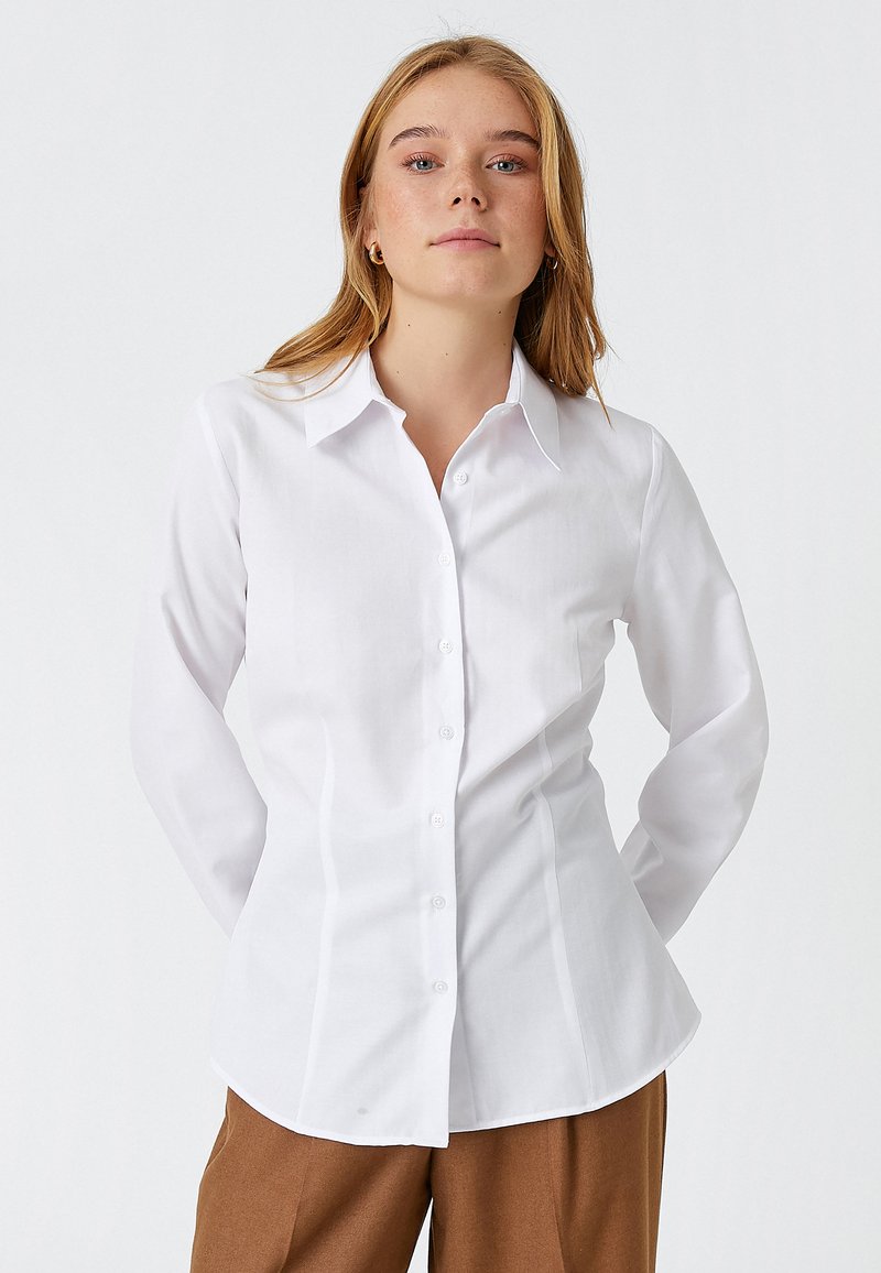 Koton Overhemdblouse wit Koton Overhemdblouse wit