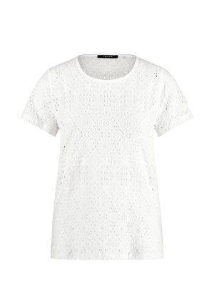 Taifun KURZARM RUNDHALS  - Print T-shirt - offwhite