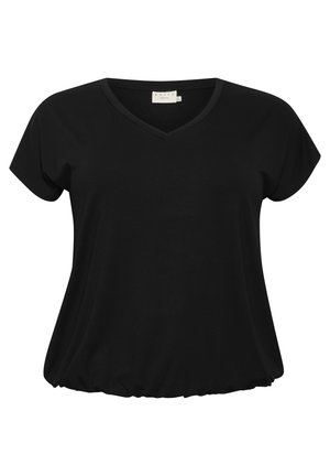 Kaffe Curve JENA V-NECK  - T-shirt basic - black deep