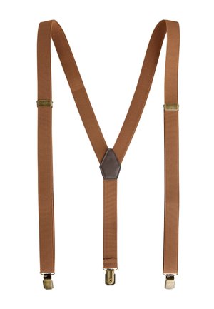 Next, SLIM HERITAGE BRACES  - Cintura - tan brown