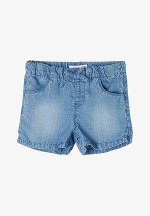BECKY BAGGY FIT - Jeans Shorts - medium blue denim