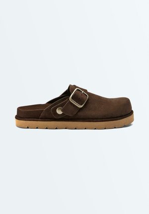 OYSHO, CLOGS - Ciabattine - dark brown