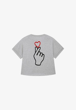 Mira Paris, SARANGHAEBACK BACK PRINT - T-Shirt print - mottled grey