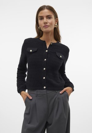 VMVIOLETTA BUTTON  - Cardigan - black