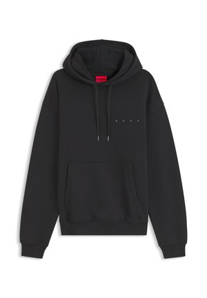 HUGO, DIKENHOOD - Kapuzenpullover - black