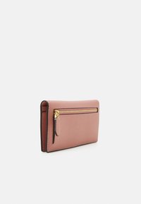 Lauren Ralph Lauren CROSSHATCH LEATHER SLIM WALLET - Piniginė - rose tan