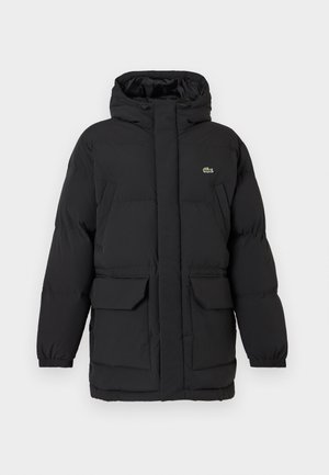 Lacoste, Пухено палто - black