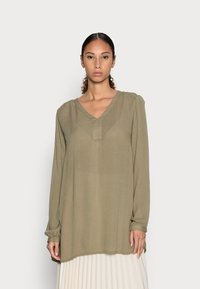 Kaffe KAAMBER V-NECK - Túnica - mermaid