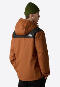 The North Face M ANTORA JACKET - Chaqueta Hard shell - burnt umber tnf black