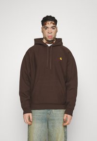 Carhartt WIP HOODED AMERICAN SCRIPT - Hoodie - tobacco