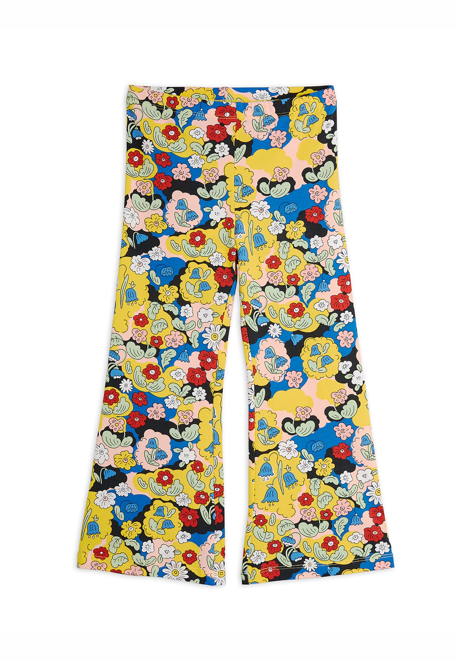 Mini Rodini FLOWERS FLARED TROUSERS UNISEX Legging multi
